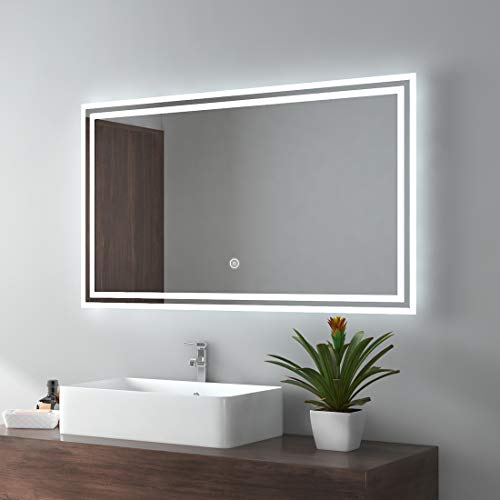 Die beste badspiegel emke led 100x60cm mit beleuchtung 3 lichtfarben Bestsleller kaufen