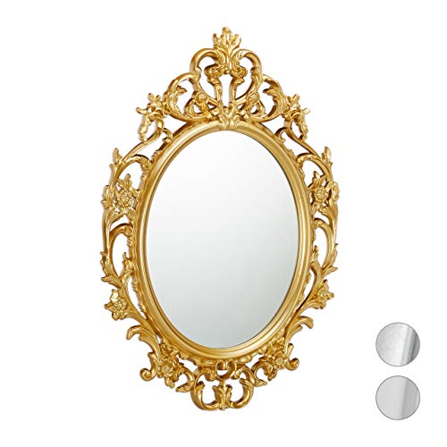 Die beste barock spiegel relaxdays barock spiegel oval gold Bestsleller kaufen