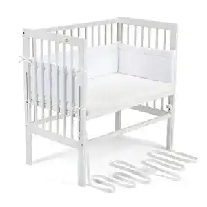 Beistellbett Boxspring FabiMax 3447 weiß, inkl. Matratze CLASSIC