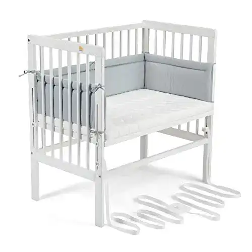 Beistellbett FabiMax 4474 BOXSPRING weiß, inkl. Matratze Classic