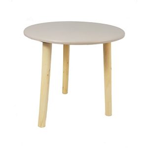 Beistelltisch Spetebo Deko Holz Tisch 30×30 cm, Taupe