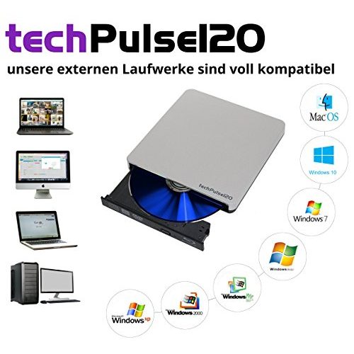 Blu-Ray Brenner techPulse120 USB 3.0 Externer Burner Superdrive