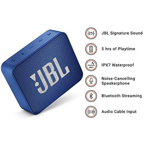 Bluetooth-Lautsprecher JBL GO 2 kleine Musikbox in Blau