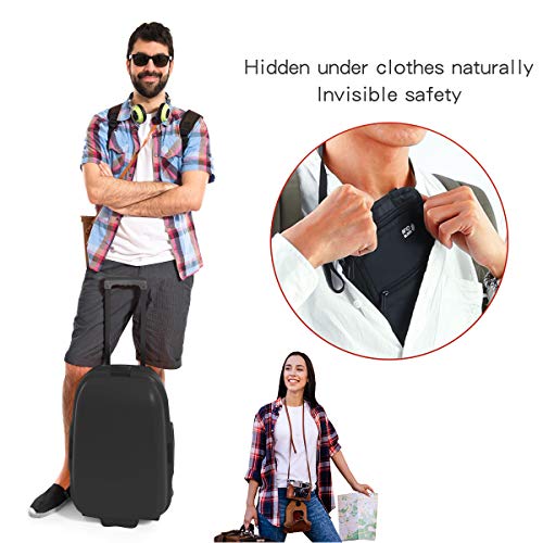 Brustbeutel Eono Amazon Brand, mit mehreren Taschen, RFID