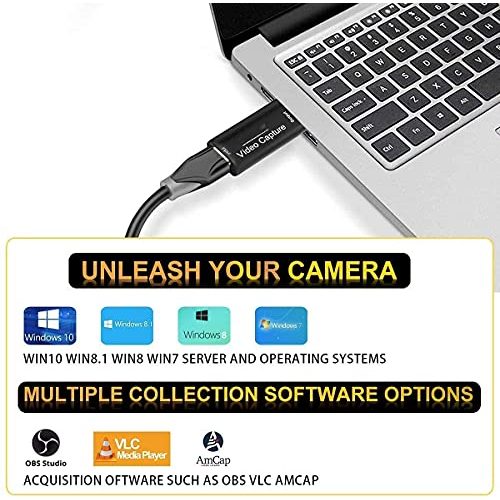 Capture-Card SAIBANGZI Capture Card, 4K HDMI zu USB 2.0