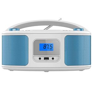 CD-Player Cyberlux Tragbar, Boombox, CD/CD-R, USB, FM Radio