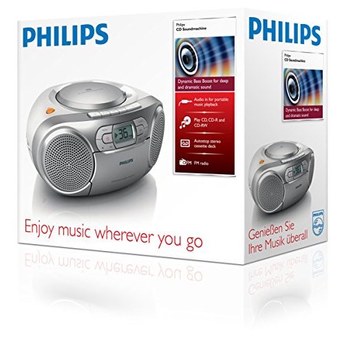CD-Player mit Kassettendeck Philips AZ127/12 CD-Soundmaschine