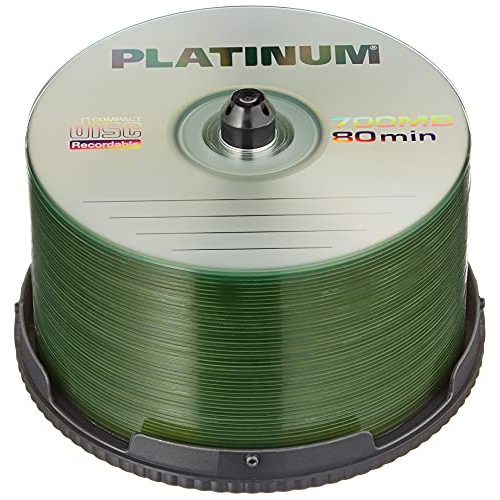CD-R PLATINUM 700 MB Rohlinge 52x Speed, 80 Min, 50er