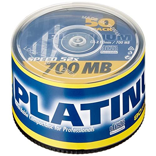 Die beste cd r platinum 700 mb rohlinge 52x speed 80 min 50er Bestsleller kaufen