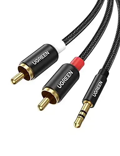 Cinch-Kabel UGREEN Cinch auf Klinke Kabel, 2m
