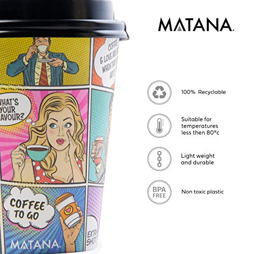 Coffee-to-go-Becher aus Pappe MATANA, 80 Kaffeebecher to Go