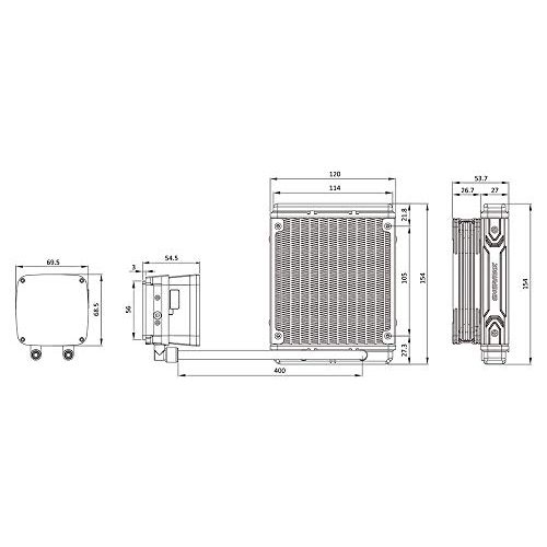 CPU-Wasserkühlung Enermax Aquafusion 120 CPU Wasserkühler