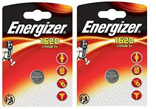 CR1620 Energizer Knopfzelle Lithium 3 V Batterie, 2 Stück