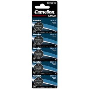 CR2016 Camelion 13005016 Lithium Knopfzellen-Batterie, 5er Set