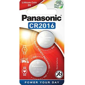 CR2016 Panasonic, 2er Pack, 2 X 3V Lithium Batterie Knopfzelle