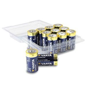 D-Batterien Varta Longlife Batterie D Mono, LR20, 12er Pack
