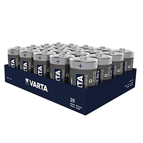 D-Batterien Varta Power on Demand D Mono Batterien, 20er Pack