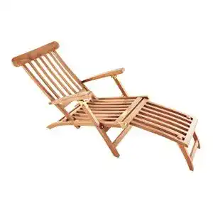 Deckchair SAM Teak-Holz Puccon, verstellbare Sonnenliege