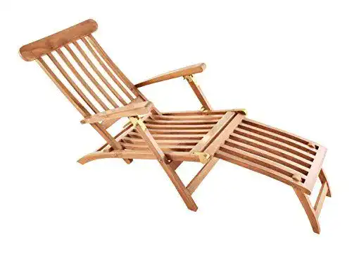 Deckchair SAM Teak-Holz Puccon, verstellbare Sonnenliege