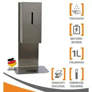 desinfektionsspender-mit-tropfschale-mymaxxi-sensor-stee-set