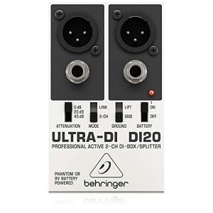 Di-Box Behringer Ultra-DI DI20, 2-Kanal Aktiv-/Splitter