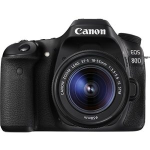 Digitalkamera Canon EOS 80D DSLR inkl. EF-S 18-55mm