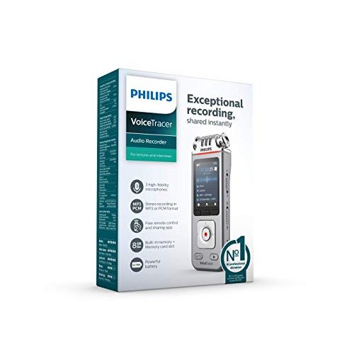 Diktiergerät Philips VoiceTracer Audiorecorder DVT4110 digitales Aufnahmegerät