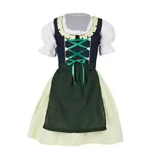 Dirndl MS-Trachten 3 teiliges Kinder Jeans Trachtenkleid Selli