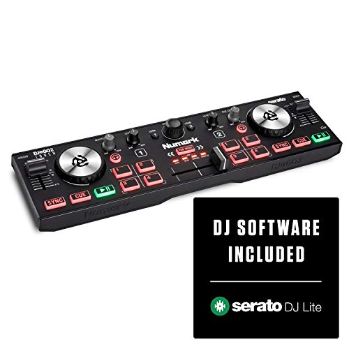 DJ-Controller Numark DJ2GO2 Touch, für unterwegs, 2-Deck USB
