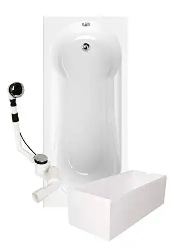 Duschbadewanne Calmwaters ® Komplettset 180×80 cm