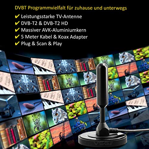 DVB-T-Antenne VSG 24 91001, DVB-T2 (HD) Antenne, AVK25 Plus