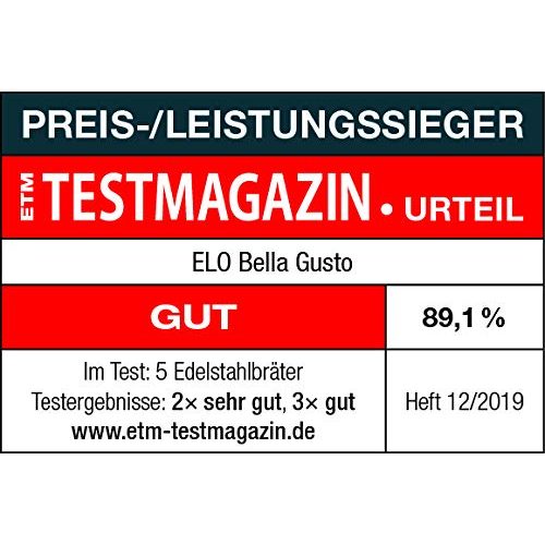 Edelstahl-Bräter ELO 99838 Edelstahlbräter 38 cm Bella Gusto