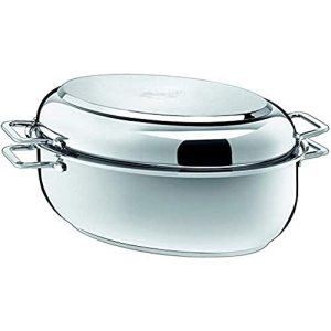 Stainless steel roaster Silit Oval roaster 7,7l, induction lid