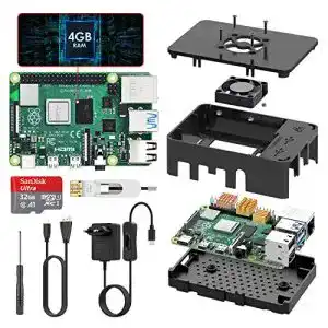Einplatinencomputer TICTID Raspberry Pi 4 Modell B 4GB Kit