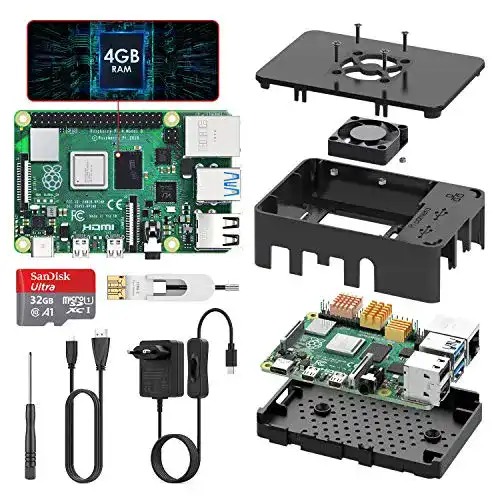Die beste Einplatinencomputer TICTID Raspberry Pi 4 Modell B 4GB Kit 2026 Test Bestseller Einplatinencomputer TICTID Raspberry Pi 4 Modell B 4GB Kit