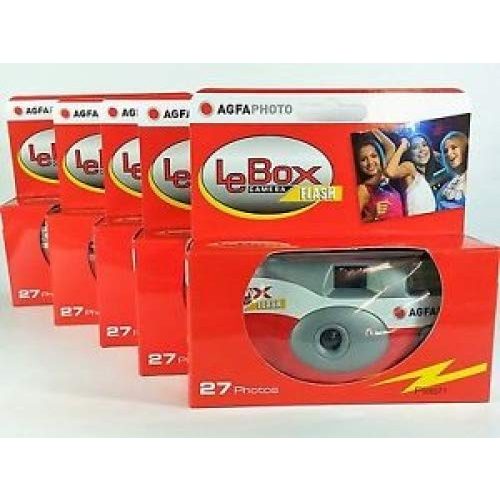 Einwegkamera Agfa Lebox AgfaPhoto LeBox Flash 400 27, 5er