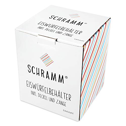 Eiskübel Schramm ® Eiswürfelbehälter mit Deckel und Zange