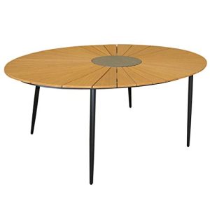 Esstisch oval KMH ® Ovaler Holzimitat-Tisch *Wolfsburg*