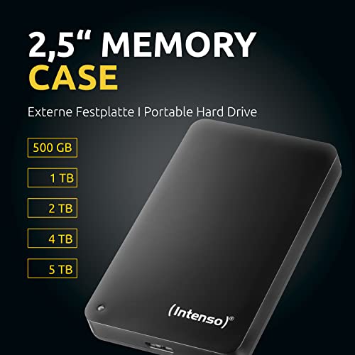 Externe Festplatte (1 TB) Intenso, 6021560, Memory AA8Case