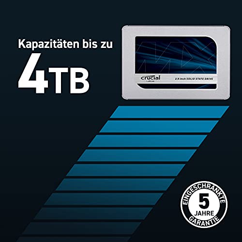 Externe SSD-Festplatte (500GB) Crucial MX500 500GB