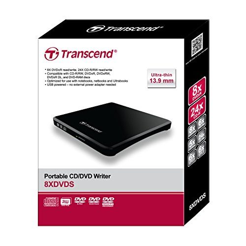 Externes DVD-Laufwerk Transcend TS8XDVDS-K superschlank