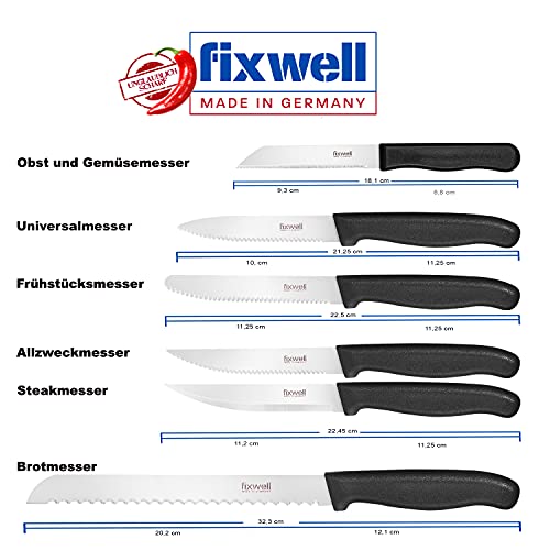 Frühstücksmesser FIXWELL Made in Germany Fixwell® rostfrei