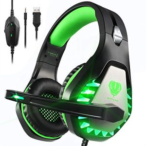 Gaming-Headset Pacrate Gaming Headset, LED Clarity Sound
