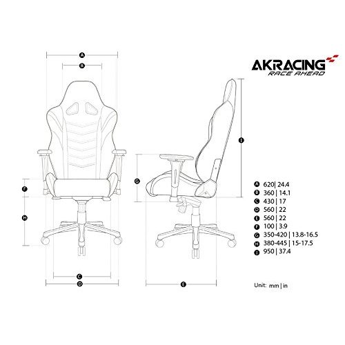 Gaming-Stuhl AKRacing Chair Master Max, PU-Kunstleder