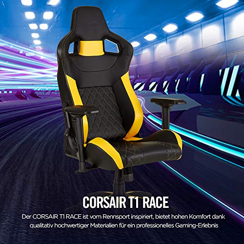 Gaming-Stuhl Corsair T1 Race, Kunstleder, hohe Rückenlehne