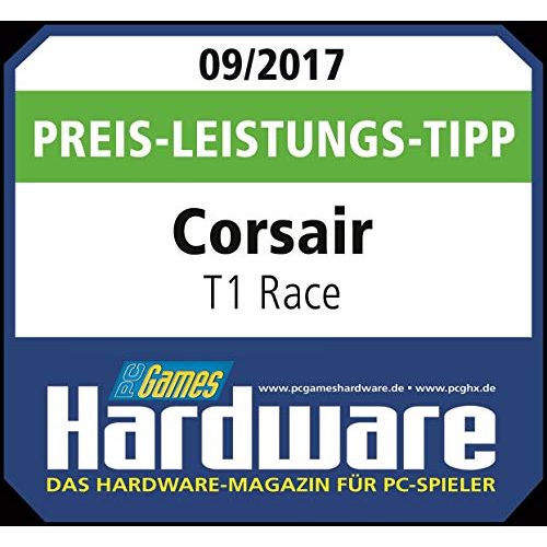 Gaming-Stuhl Corsair T1 Race, Kunstleder, hohe Rückenlehne