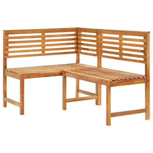 Garteneckbank (Holz) vidaXL Akazienholz Massiv Rustikal 140cm