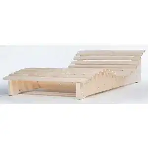 Gartenliege (Holz) TUGA – Holztech Naturholz Massiv wetterfest