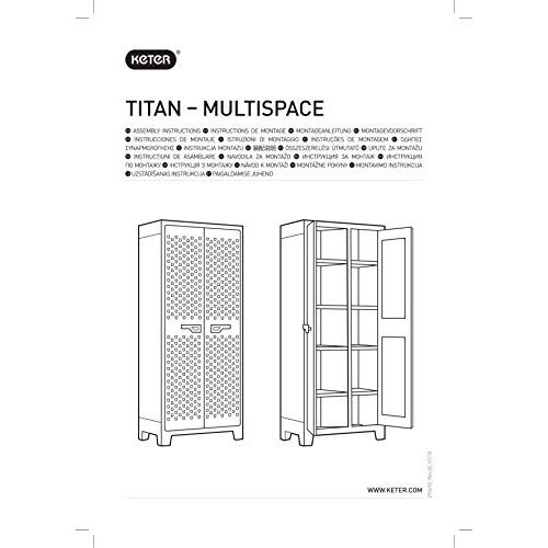 Gartenschrank KIS Aufbewahrungsschrank Titan Multispace XL
