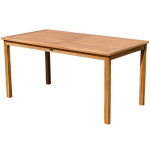 Gartentisch (Holz) ASS Teak XL Holztisch 150x80cm Gartentisch